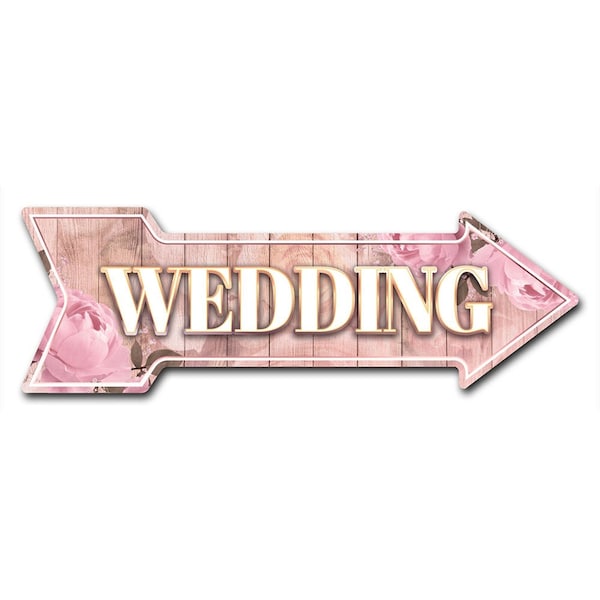 Wedding Arrow Decal Funny Home Decor 24in Wide